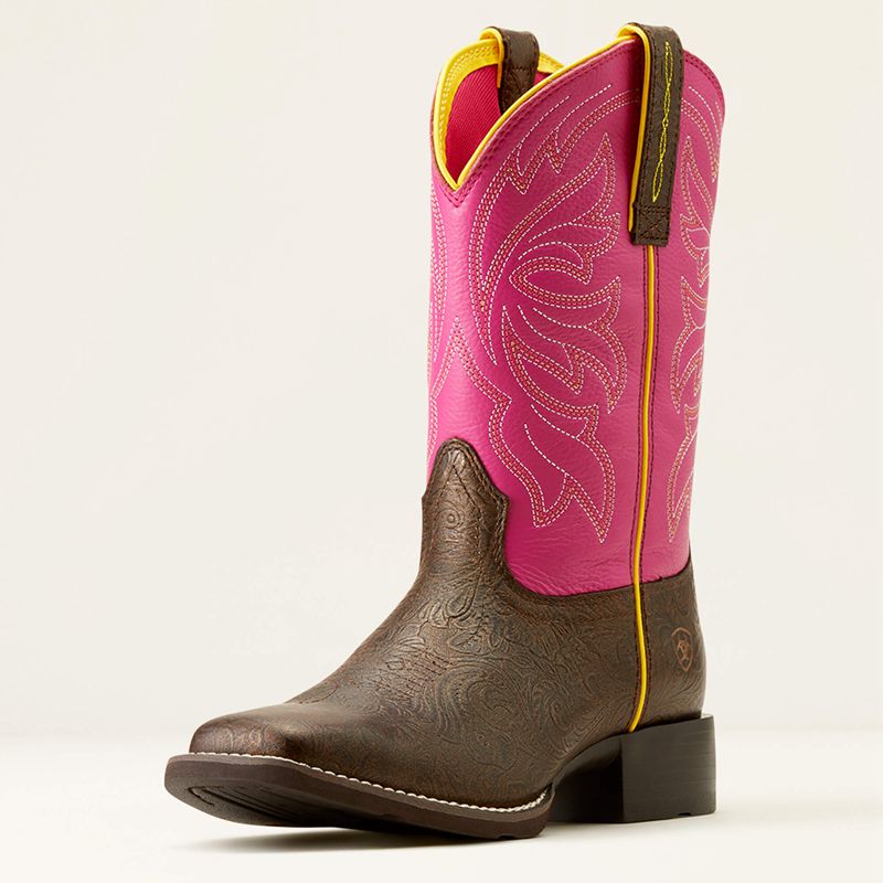 Ariat Buckley Western Boot Rose Femme | DBV-62597099