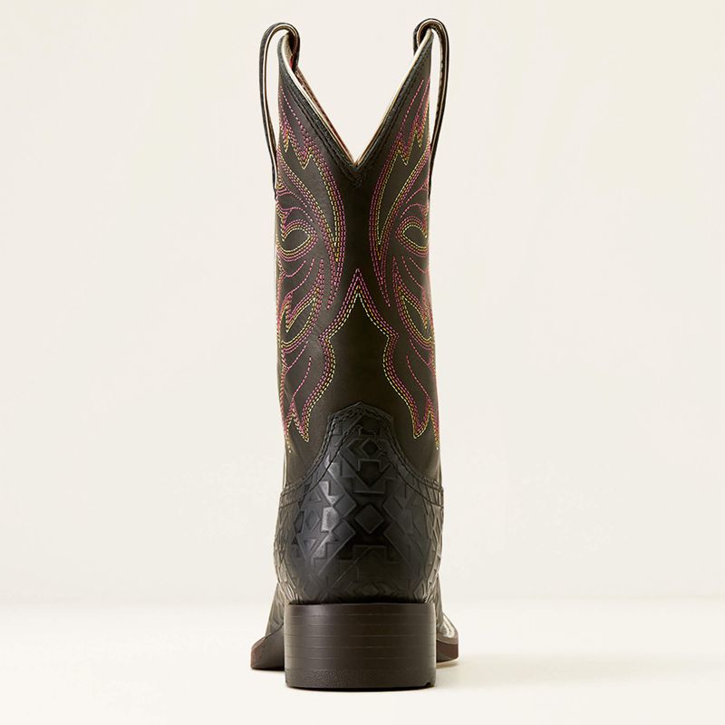 Ariat Buckley Western Boot Noir Noir Femme | TCO-60680471