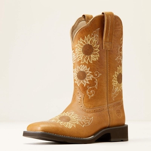 Ariat Blossom Western Boot Sanded Tan Femme | YSZ-93340970