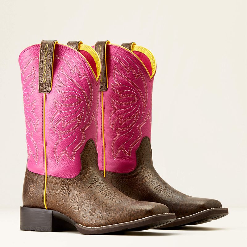 Ariat Buckley Western Boot Rose Femme | DBV-62597099