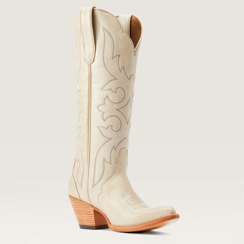 Ariat Belinda Stretchfit Western Boot Bone Femme | FJF-46417727