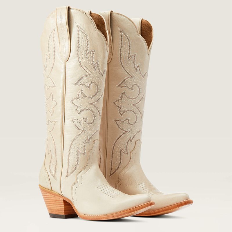 Ariat Belinda Stretchfit Western Boot Bone Femme | FJF-46417727