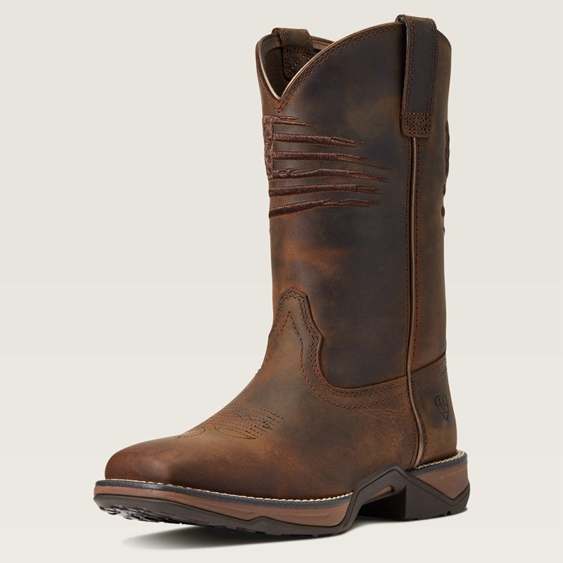 Ariat Anthem Patriot Western Boot Marron Femme | ZWT-23780608