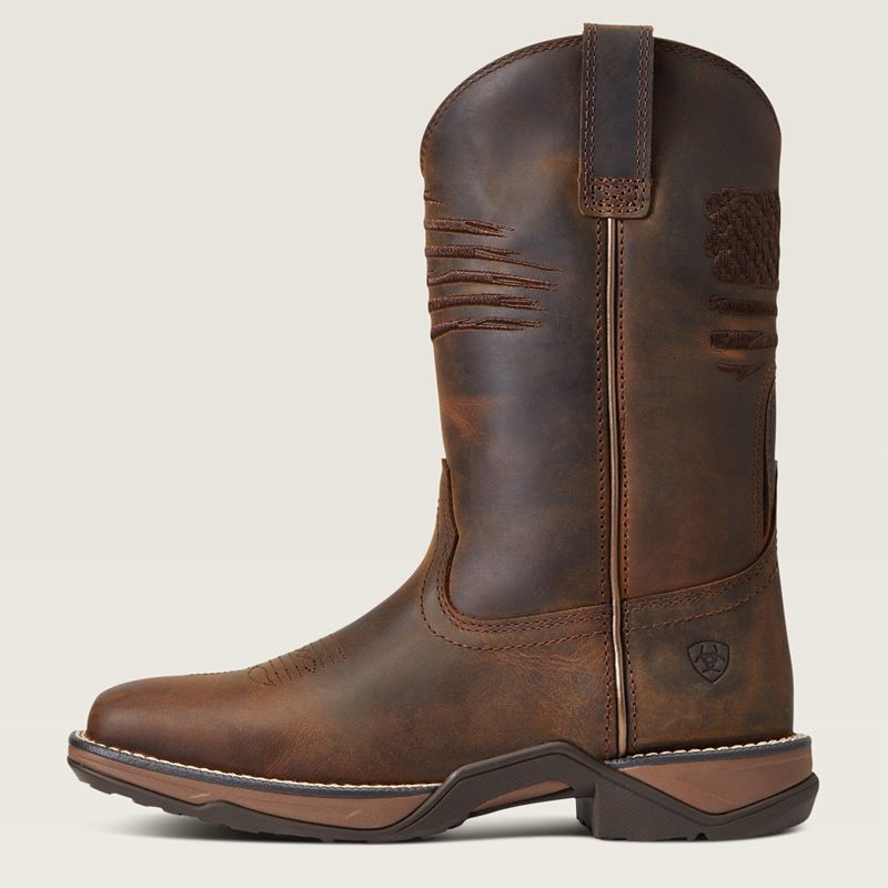 Ariat Anthem Patriot Western Boot Marron Femme | ZWT-23780608