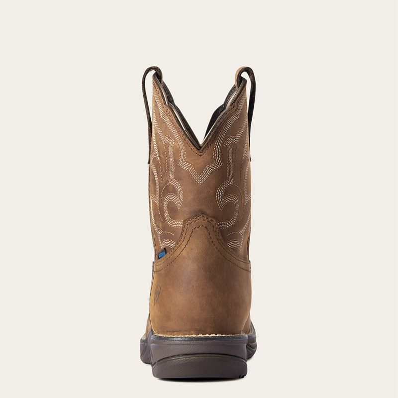 Ariat Anthem Shortie Ii Waterproof Western Boot Marron Femme | WLB-59595631