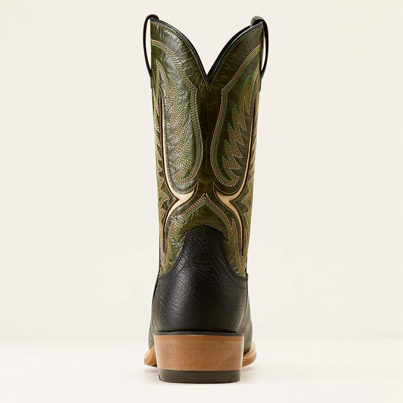 Ariat Stadtler Cowboy Boot Best In Black/Neon Lime Homme | MTU-71939635