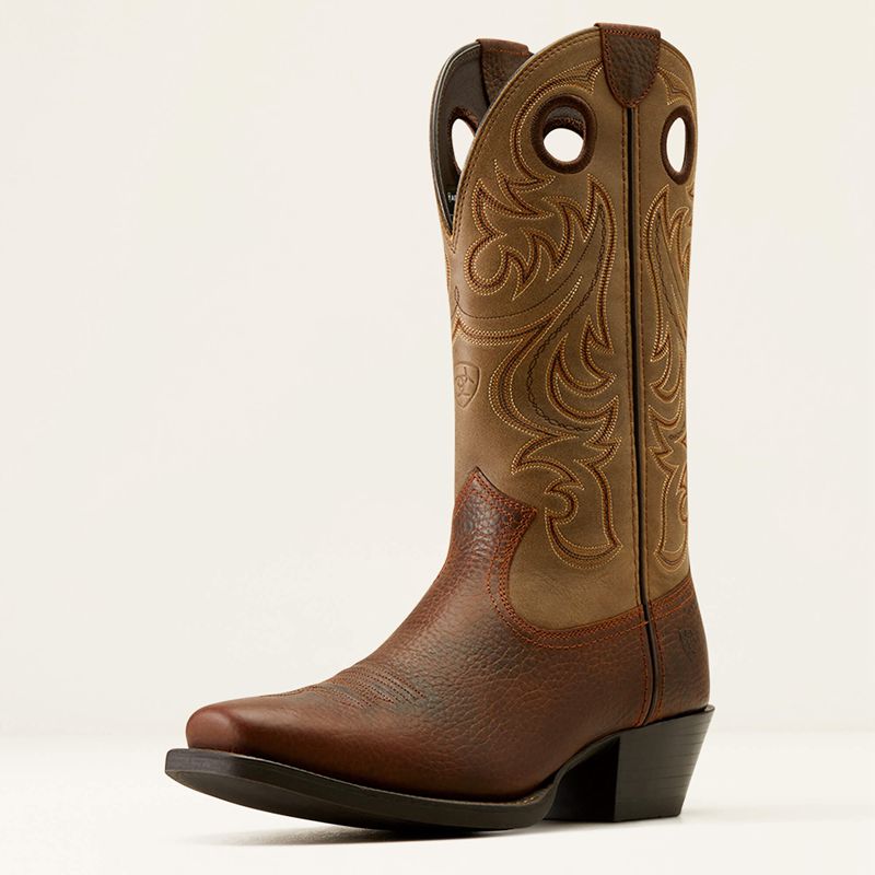 Ariat Sport Square Toe Cowboy Boot Marron Homme | UWL-05077427