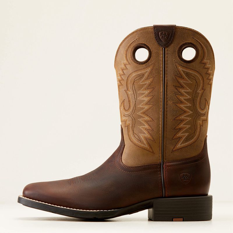 Ariat Sport Ranger Western Boot Barley Brown/ Toasted Tan Homme | FJJ-62752784