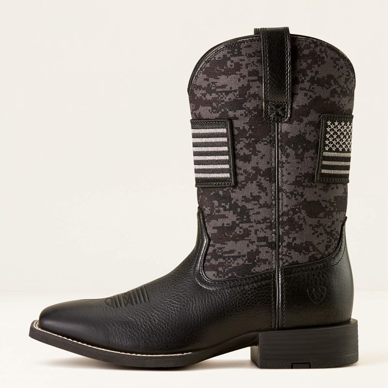 Ariat Sport Patriot Western Boot Noir Homme | DIF-55304989