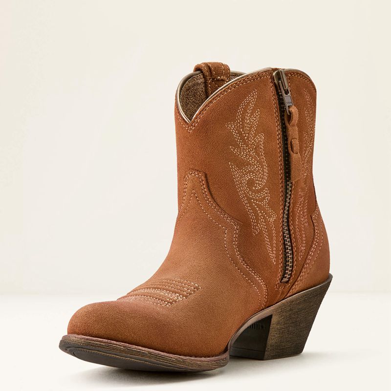 Ariat Harlan Western Boot Walnut Suede Femme | RBY-04038203