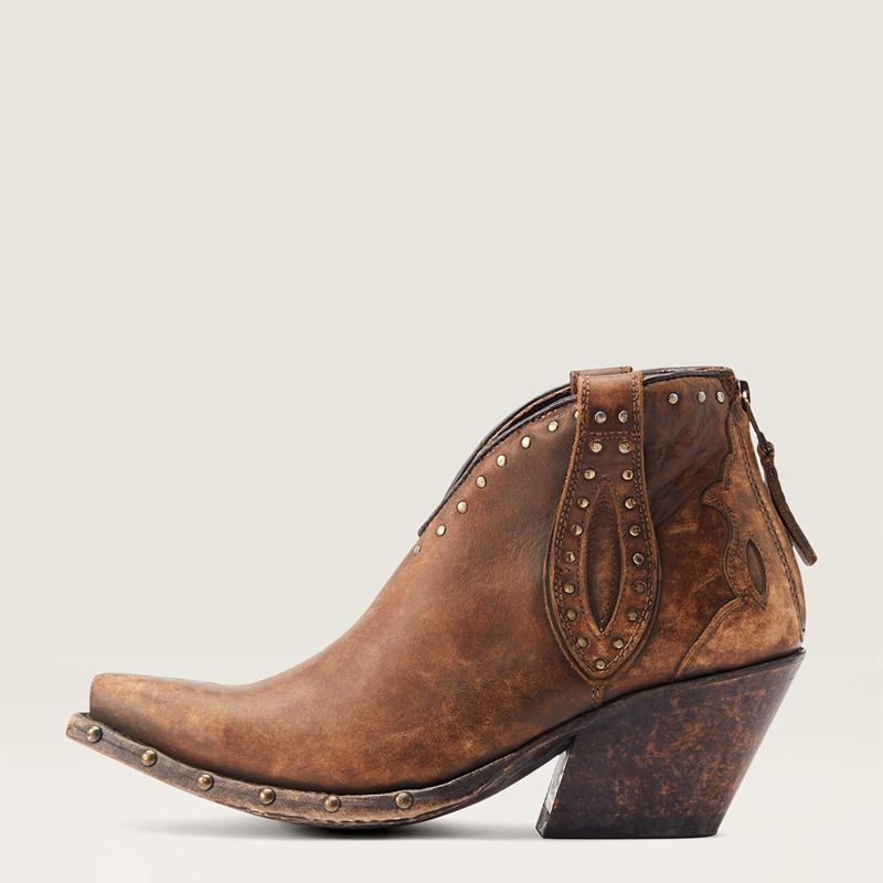 Ariat Greeley Western Boot Marron Femme | JHE-47866306