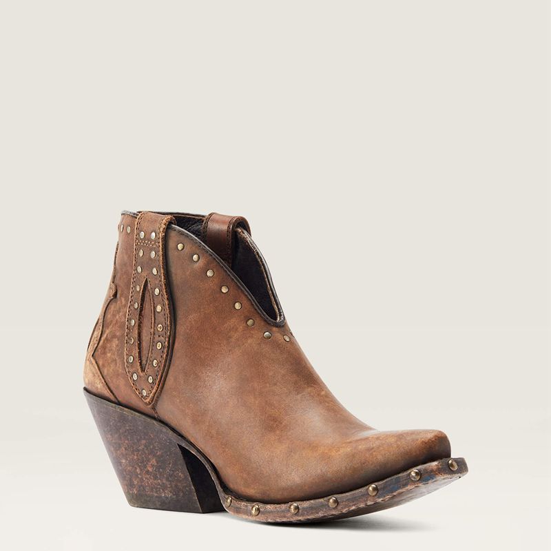 Ariat Greeley Western Boot Marron Femme | JHE-47866306