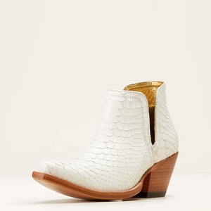 Ariat Dixon Python Western Boot Blanche Femme | ZIU-25581169