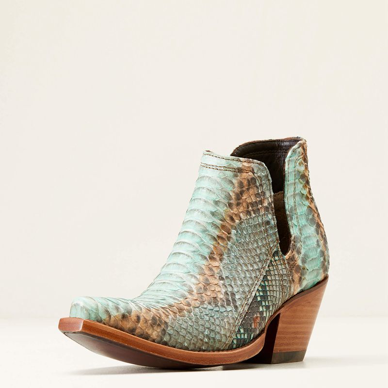 Ariat Dixon Python Western Boot Turquoise Femme | NNI-69634183