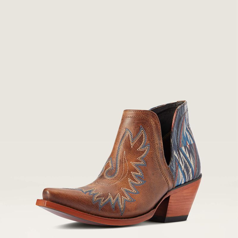 Ariat Dixon Chimayo Western Boot Fiery Tan Femme | PYM-68137744