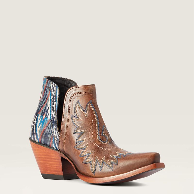 Ariat Dixon Chimayo Western Boot Fiery Tan Femme | PYM-68137744