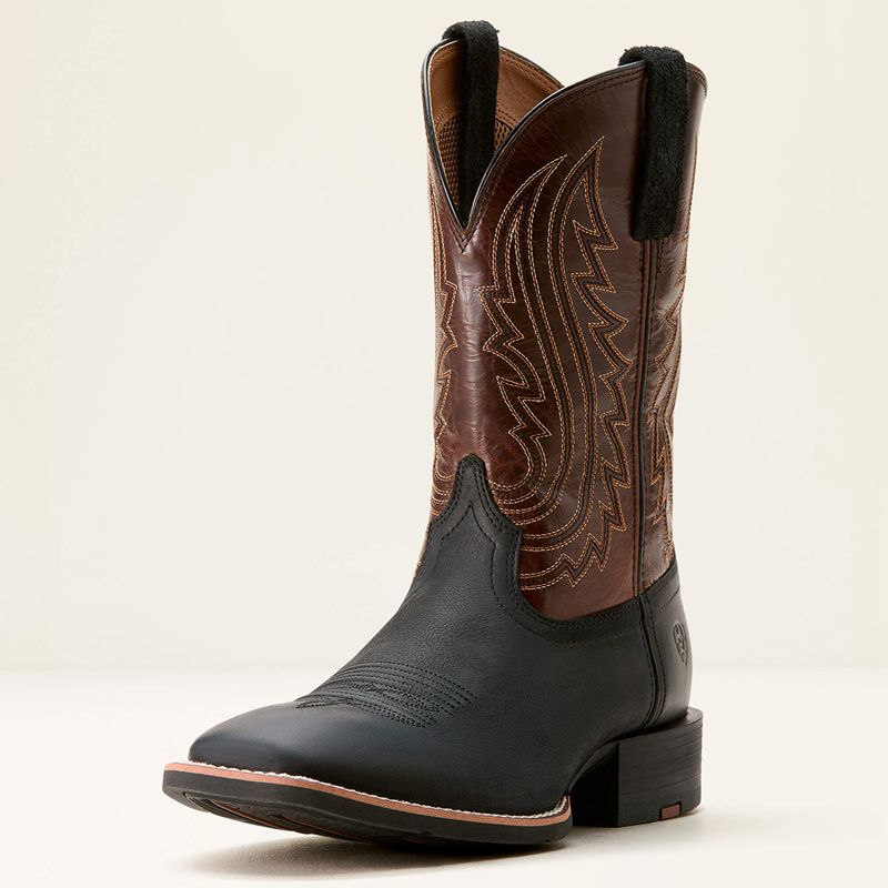 Ariat Sport Big Country Cowboy Boot Basic Black/Mahogany Homme | NFP-26480160