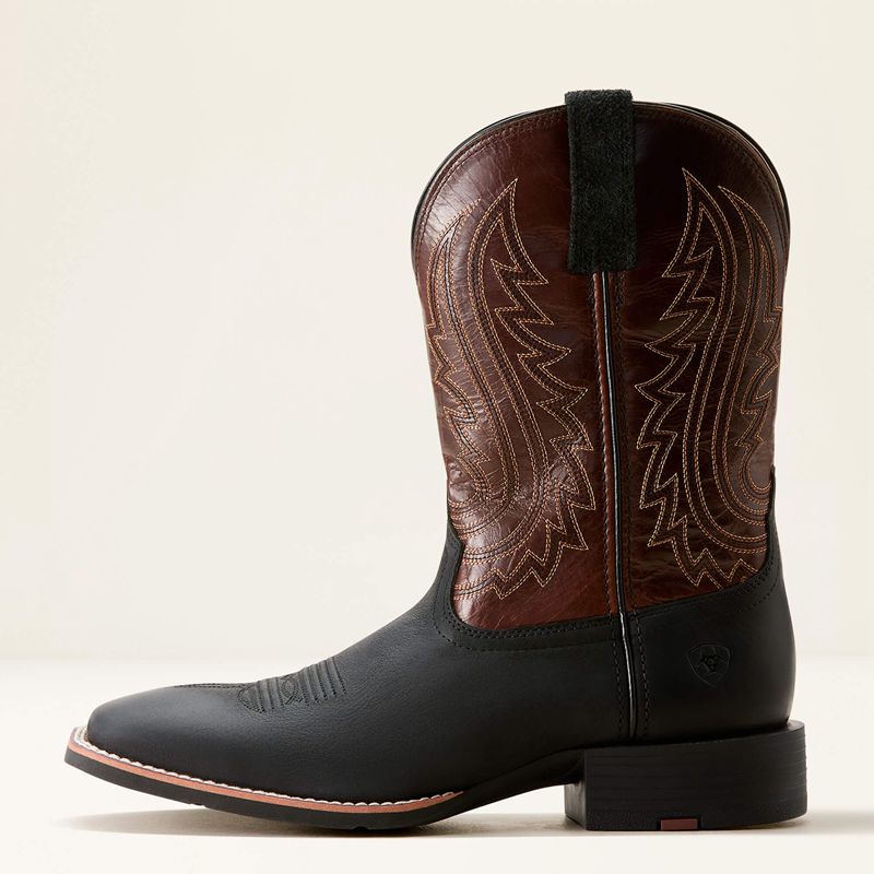 Ariat Sport Big Country Cowboy Boot Basic Black/Mahogany Homme | NFP-26480160