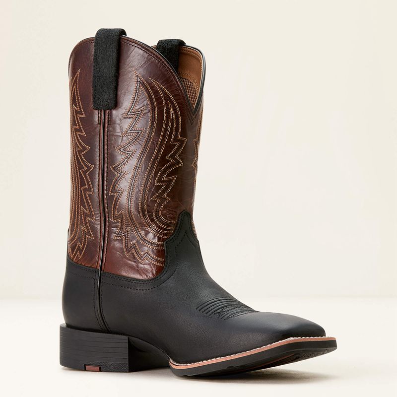 Ariat Sport Big Country Cowboy Boot Basic Black/Mahogany Homme | NFP-26480160