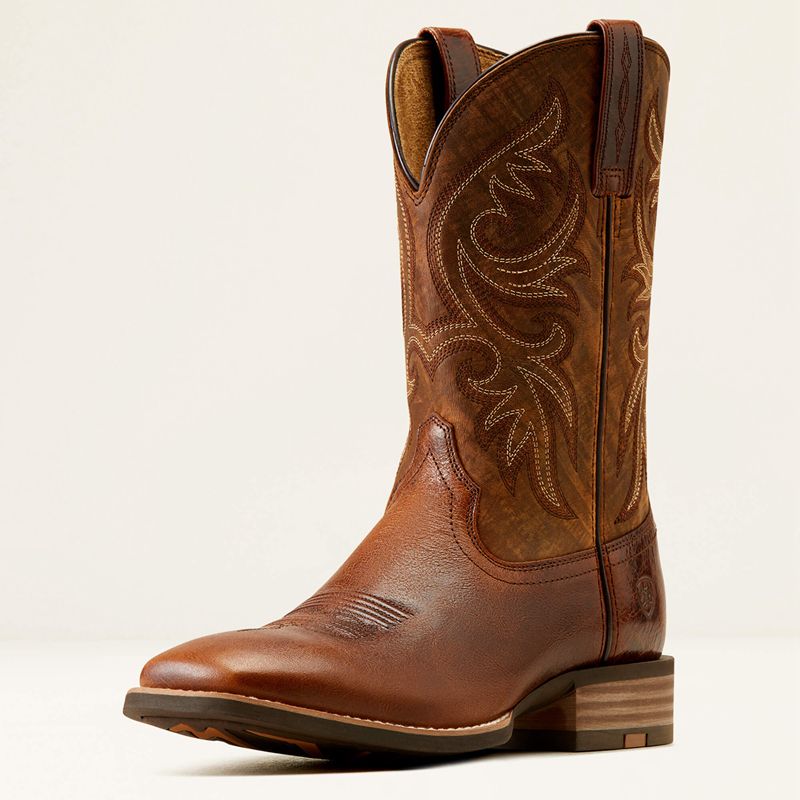 Ariat Slingshot Cowboy Boot Beasty Brown/Rugged Tan Homme | GLU-52853936