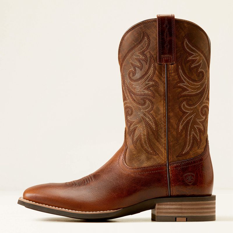 Ariat Slingshot Cowboy Boot Beasty Brown/Rugged Tan Homme | GLU-52853936