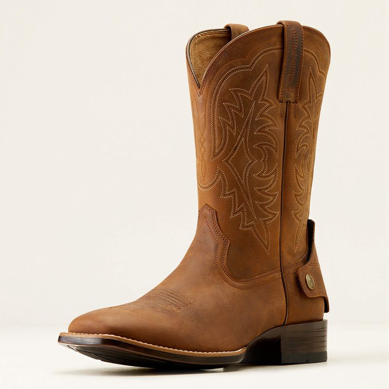 Ariat Ryden Ultra Ez Zip Cowboy Boot Marron Homme | VAE-75023799