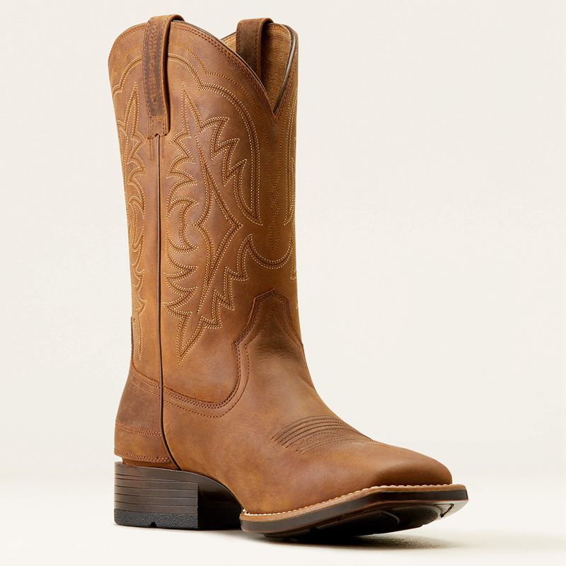 Ariat Ryden Ultra Ez Zip Cowboy Boot Marron Homme | VAE-75023799