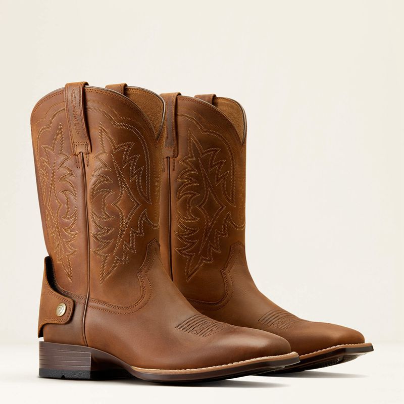 Ariat Ryden Ultra Ez Zip Cowboy Boot Marron Homme | VAE-75023799