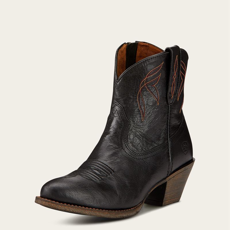 Ariat Darlin Western Boot Noir Femme | QFB-83618282