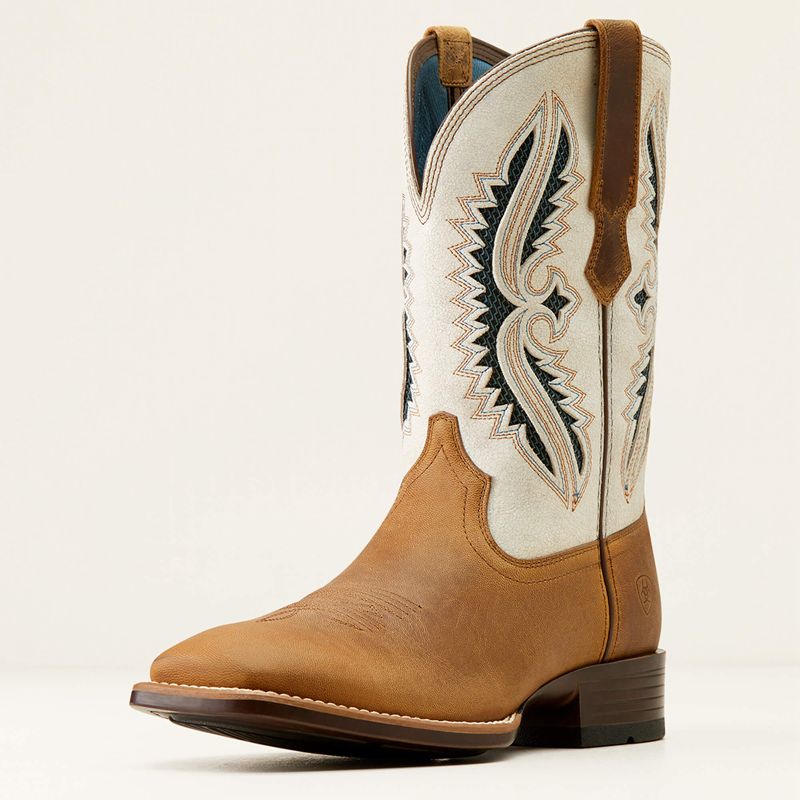 Ariat Rowder Venttek 360° Cowboy Boot Marbled Tan/White Homme | ZXB-26583319