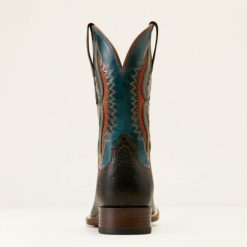 Ariat Rowder Venttek 360° Cowboy Boot Black/Dark Teal Homme | RFR-90200916