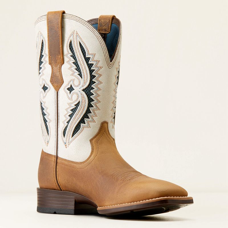 Ariat Rowder Venttek 360° Cowboy Boot Marbled Tan/White Homme | ZXB-26583319