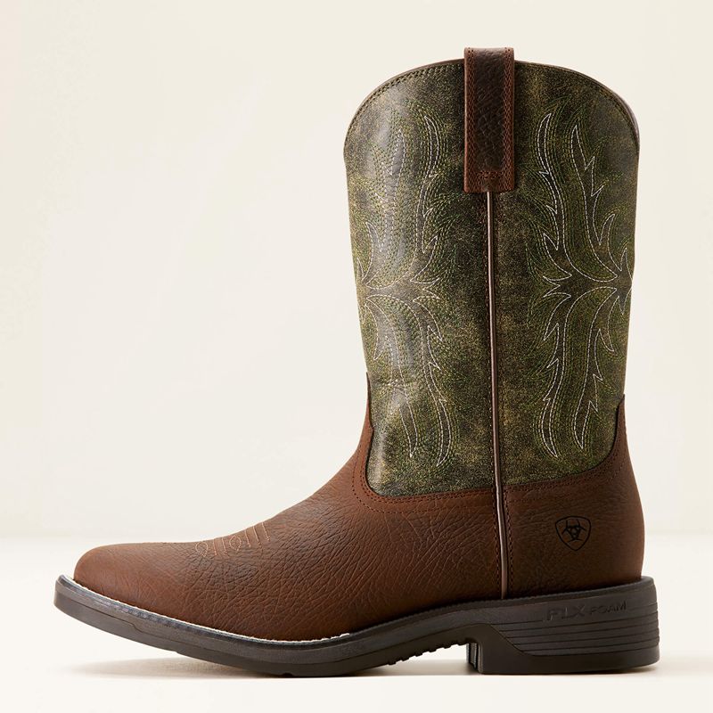 Ariat Ridgeback Round Toe Cowboy Boot Vert Homme | UPR-38948946