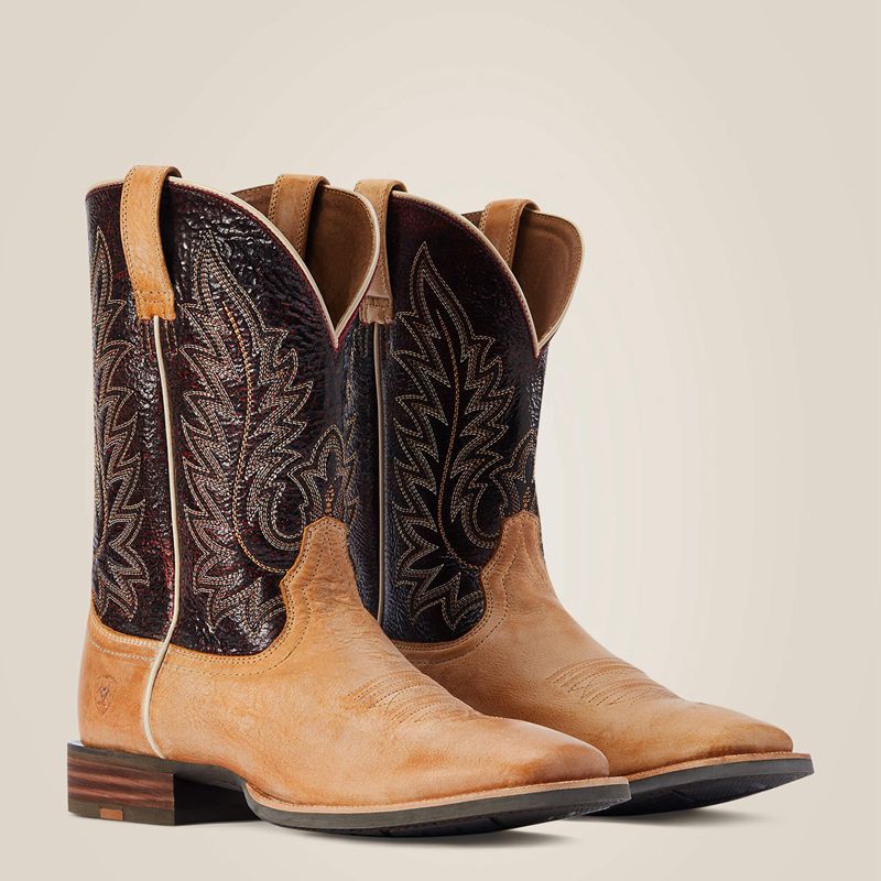 Ariat Ridin High Western Boot Desert Tan Homme | ESE-98452692