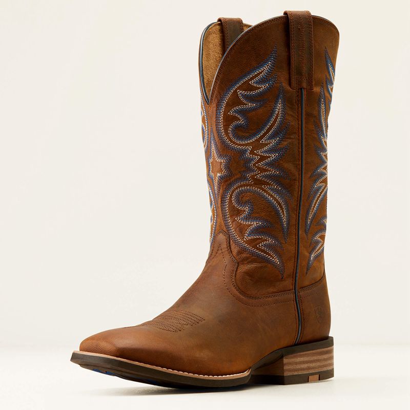 Ariat Ricochet Cowboy Boot Weathered Chestnut Homme | AHA-16293030