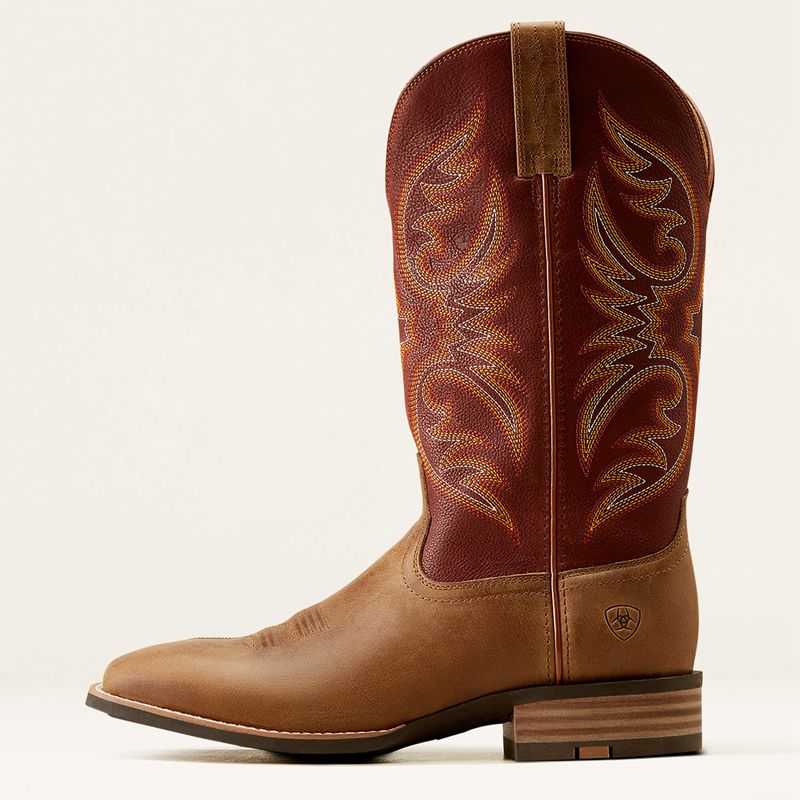 Ariat Ricochet Cowboy Boot Sandstorm/Roasted Chestnut Homme | KYP-20357735