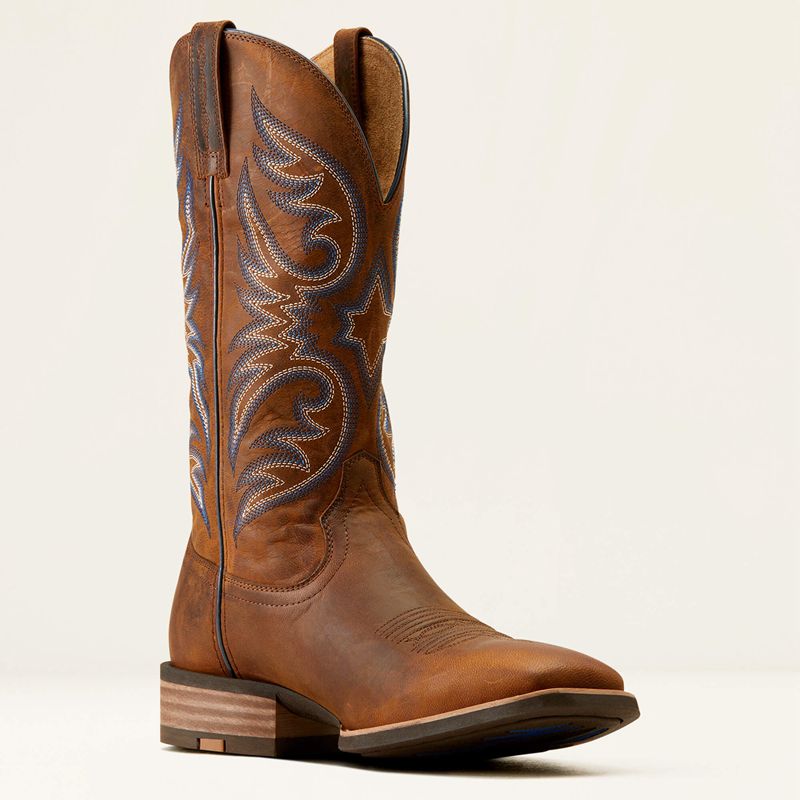 Ariat Ricochet Cowboy Boot Weathered Chestnut Homme | AHA-16293030