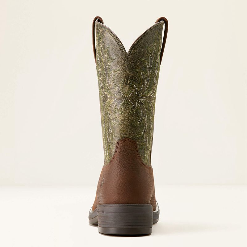 Ariat Ridgeback Round Toe Cowboy Boot Vert Homme | UPR-38948946