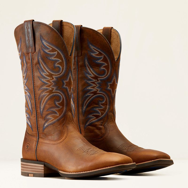 Ariat Ricochet Cowboy Boot Weathered Chestnut Homme | AHA-16293030