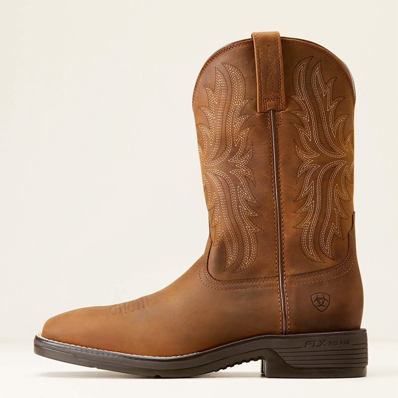 Ariat Ridgeback Cowboy Boot Oily Distressed Tan Homme | ZGA-11988592