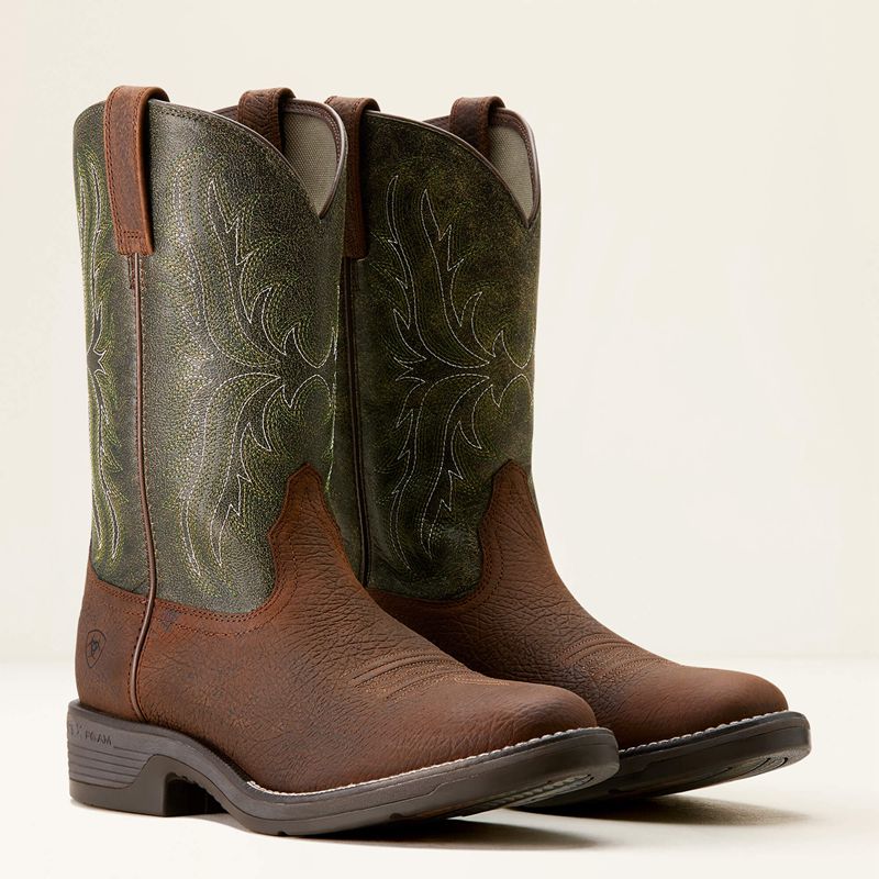 Ariat Ridgeback Round Toe Cowboy Boot Vert Homme | UPR-38948946