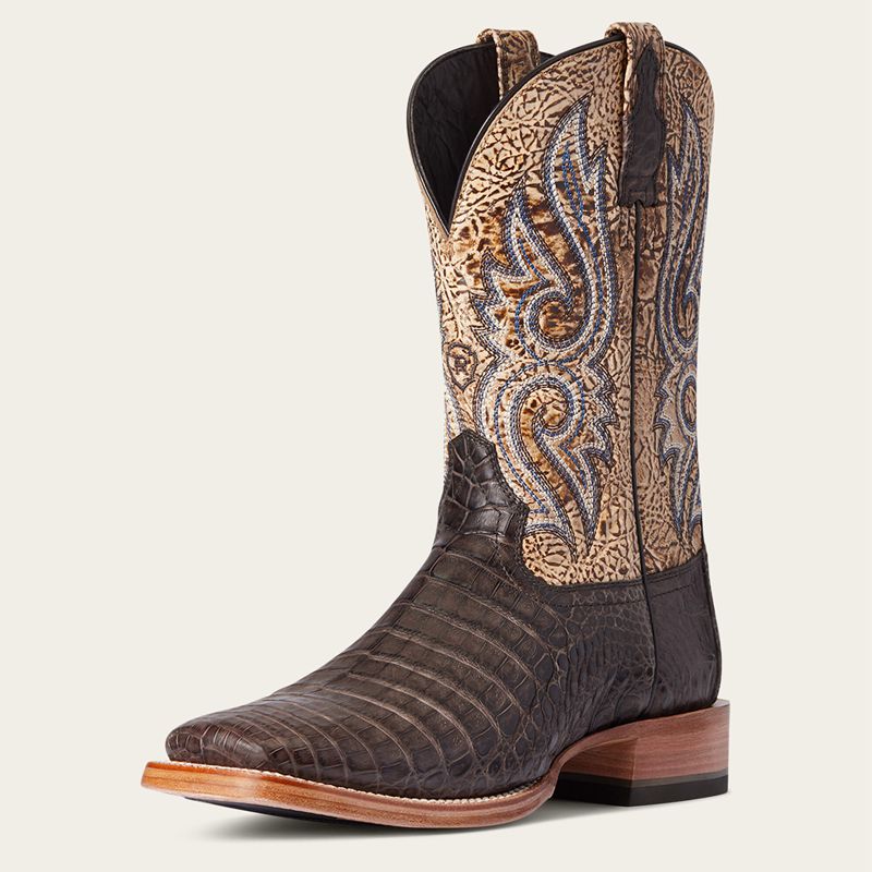 Ariat Relentless Denton Western Boot Chocolat Homme | LVZ-52632371