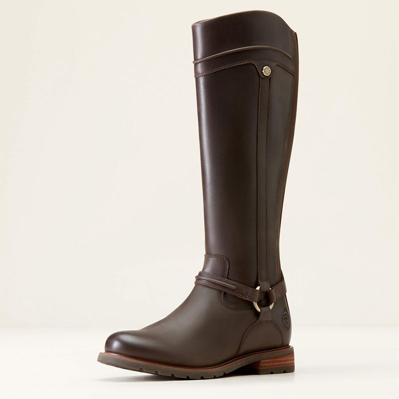 Ariat Scarlet Waterproof Boot Mocha Femme | GHC-11231493