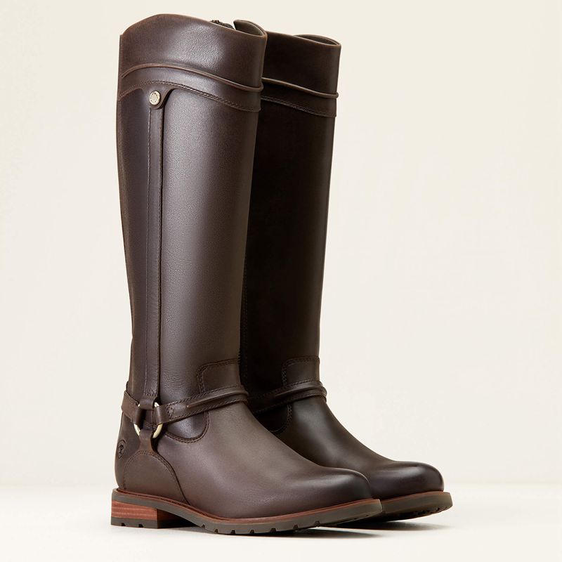 Ariat Scarlet Waterproof Boot Mocha Femme | GHC-11231493