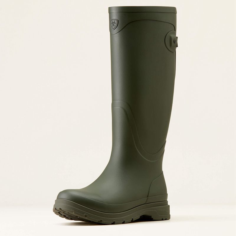 Ariat Kelmarsh Rubber Boot Vert Olive Femme | AIS-08651237