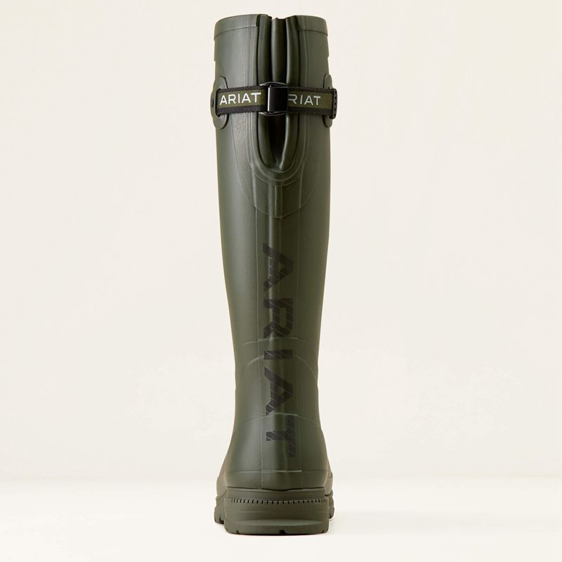 Ariat Kelmarsh Rubber Boot Vert Olive Femme | AIS-08651237