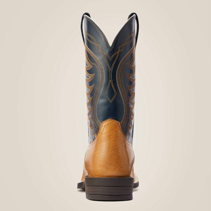 Ariat Reckoning Western Boot Antique Saddle Sq Ostrich Homme | OVM-50472582