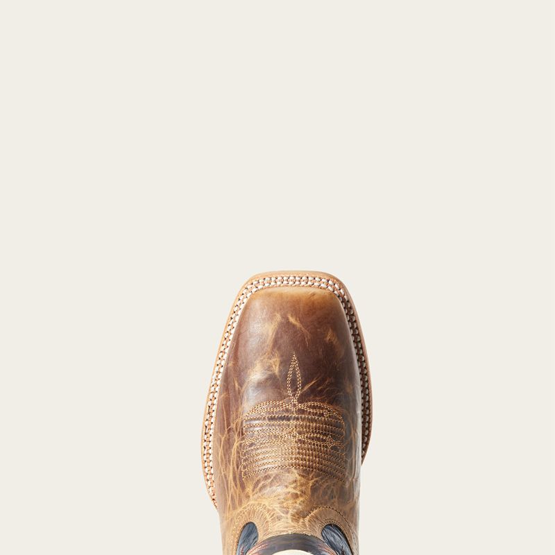 Ariat Real Deal Western Boot Dusted Wheat Homme | CCW-82022912