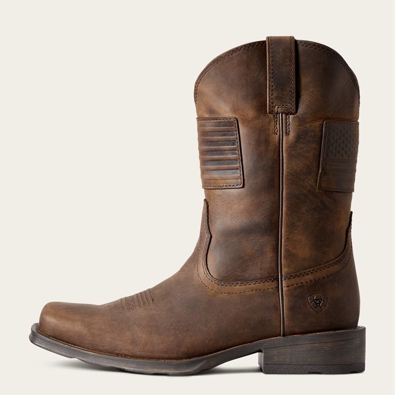 Ariat Rambler Patriot Western Boot Marron Homme | TTN-02209459