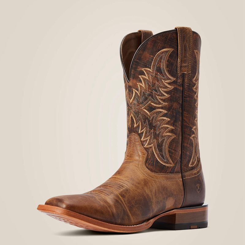 Ariat Point Ryder Western Boot Dry Creek Tan Homme | ZKS-11386366